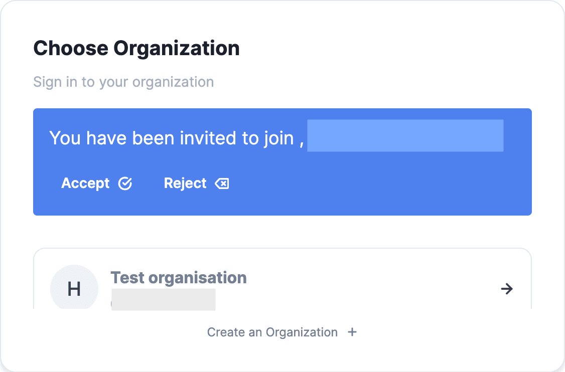 Invitation action prompt